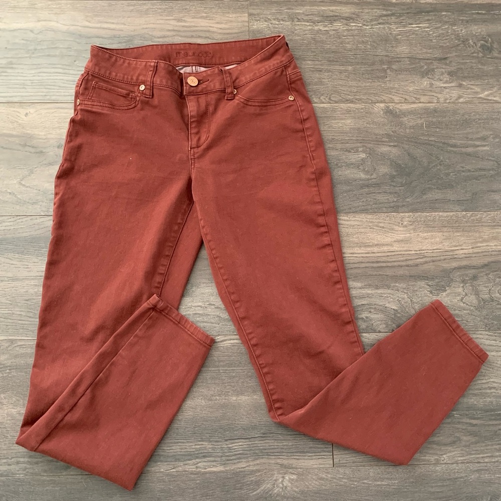 Maurice's Rust Colored Skinny Pants